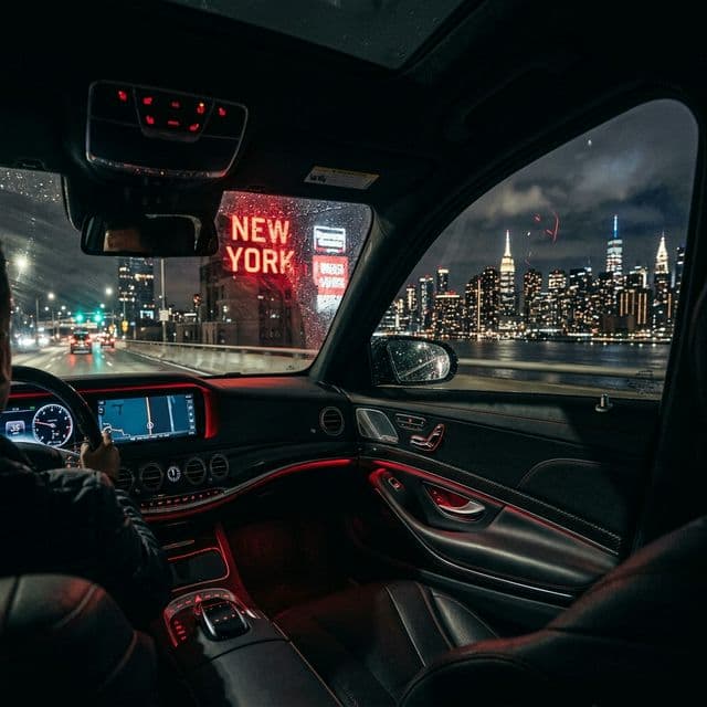 Manhattan skyline at night