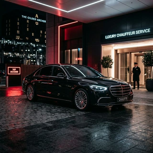 Professional black car service in the Hamptons — chauffeur-driven sedan on Long Island